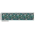 thumbnail image 3 of Christmas Fabric by the Yard, Merry Winter Composition of Bear Mitten Elf Deer Snowman Bird Candycane, Decorative Upholstery Fabric for Sofas and Home Accents, Dark Teal Multicolor by Ambesonne, 3 of 5