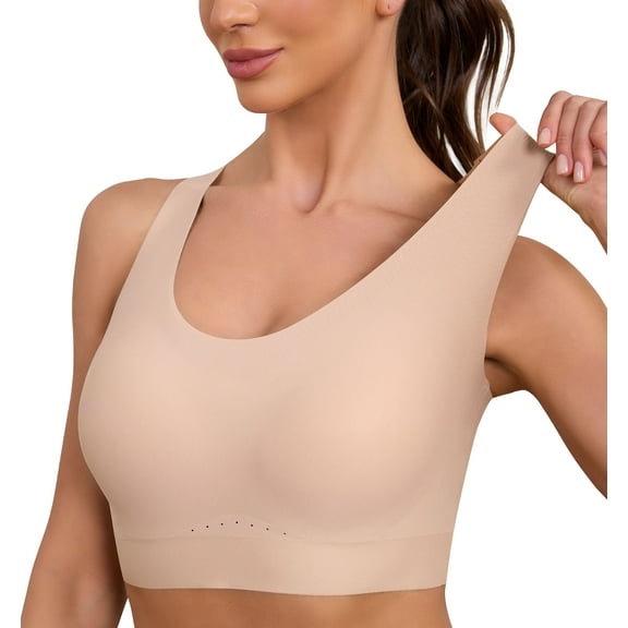 LWP Sports Workout Bra Push up Breathable Everyday Criss-Cross Back Comfortable No Underwire Yoga Bras for Women