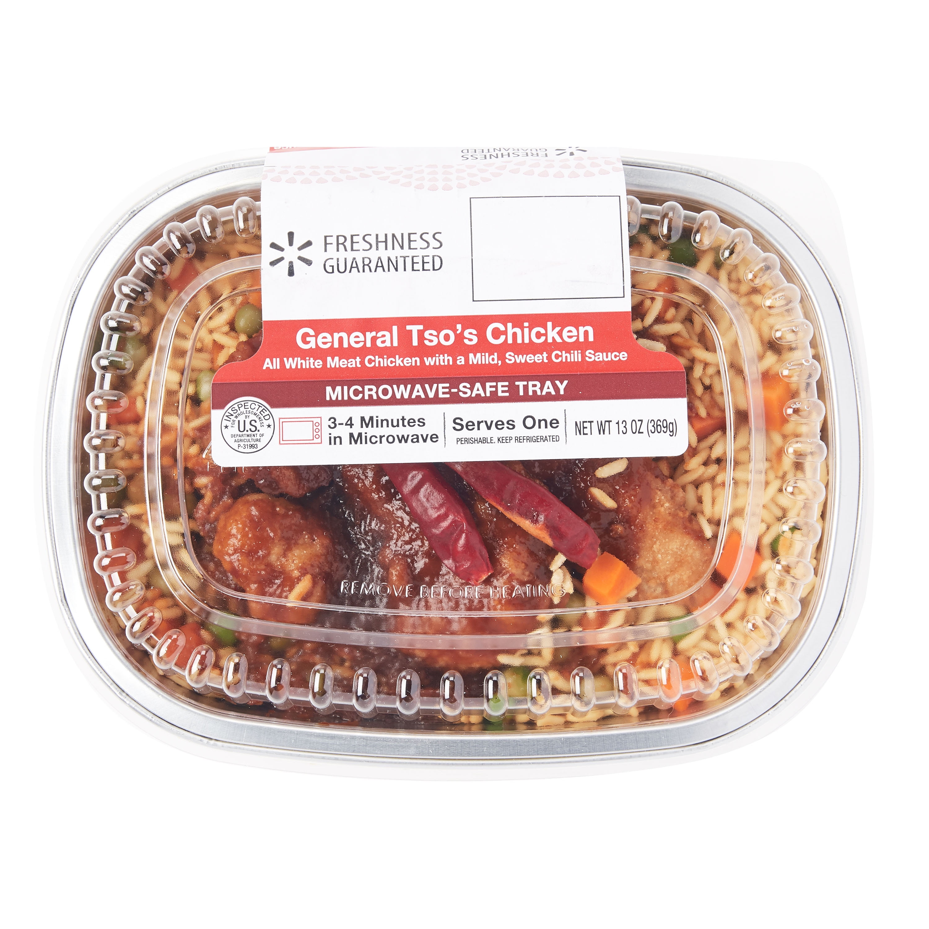 Freshness Guaranteed General Tso S Chicken Ready Meal 13 Oz Walmart Com Freshness Guaranteed General Tso S Chicken Ready Meal 13 Oz Walmart Com