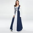thumbnail image 6 of Jsaierl Women's Renaissance Costume Vintage Medieval Elegant Goth Plus Size Dresses Cosplay Irish Steampunk Ball Gown Chemise Dress, 6 of 9