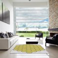 thumbnail image 6 of Ahgly Company Indoor Square Patterned Mustard Yellow Novelty Area Rugs, 3' Square, 6 of 6