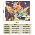 thumbnail image 2 of Manta de microfibra ultra suave ToY StorY con estampado de moda en 3D para todas las estaciones, para sofá, cama, manta cálida, perfecta para niños, adultos, regalo de cumpleaños familiar, 40 x 30, 2 of 5