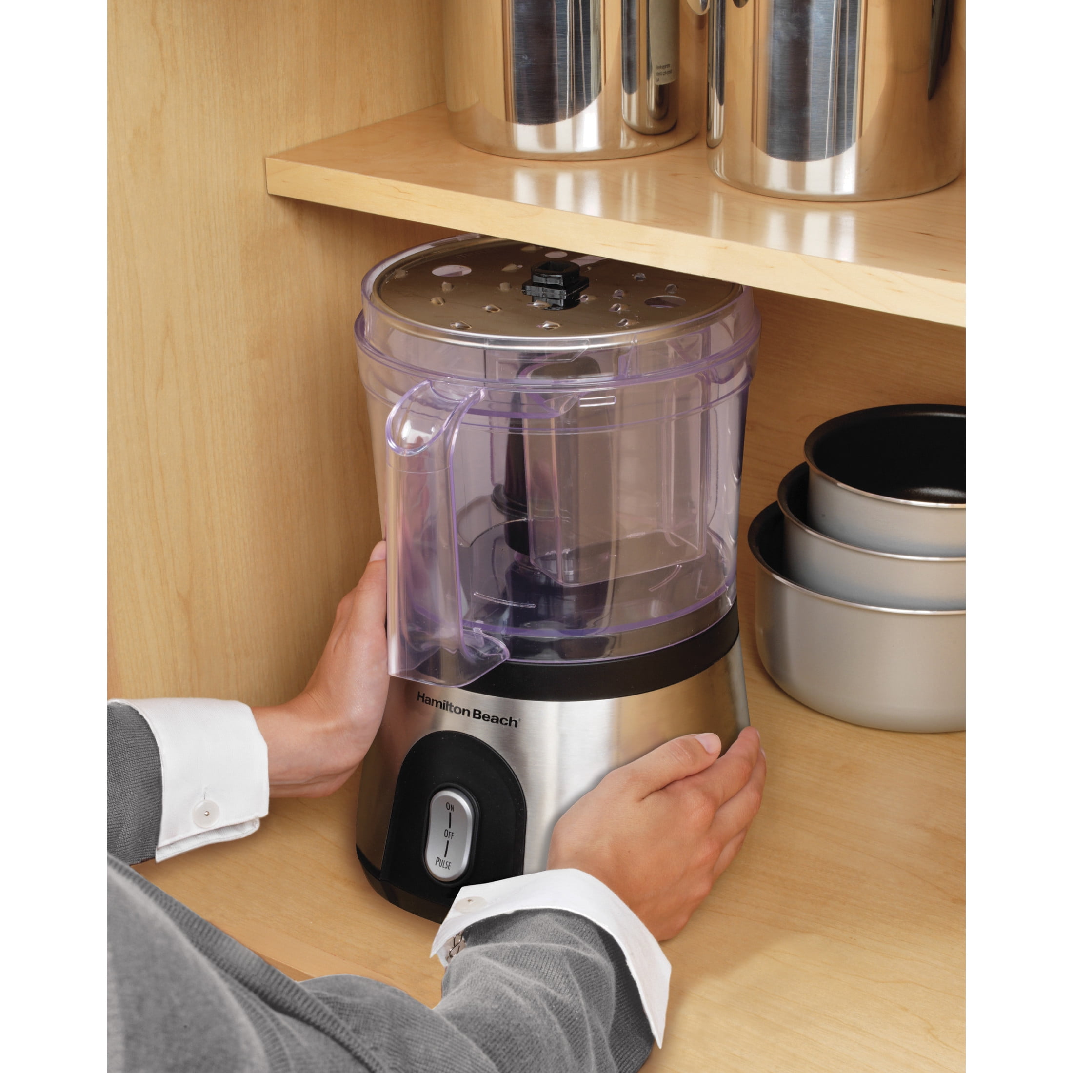 Hamilton Beach 10 Cup Stainless Steel Food Processor and Chopper