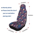 thumbnail image 4 of Sikiie Skull starry sky flower Car Seat Protector 2 Pack Car Seat Cushion Mat, Car Seat Covers for SUV, Truck, Van, 4 of 7