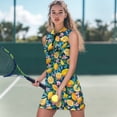 thumbnail image 2 of Uorisanigo Lemon Floral Couple Matching Outfit Golf Shirts for Men Size XL Quick Dry Short Sleeve Shirts Workout Tennis Tops and Womens Golf Dress with Shorts and Pockets, 2 of 8