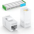 thumbnail image 1 of Acoplador Keystone Sokqovt CAT6A RJ45 (paquete de 24), color blanco, 1 of 7