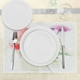 thumbnail image 3 of Ambesonne Flower Place Mats Set of 4, Blooming Orchid Pastel, Standard Size, Multicolor, 3 of 6