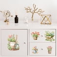 thumbnail image 4 of Rub on Transfer Decals for Furniture Crafts Decor Garden Flowers 6"x12" 3pcs Waterproof UV DTF Transfer Sticker for Dresser Lingerie Chests Drawer Glass Porcelain Wood Plastic Plastic, 4 of 7