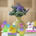 thumbnail image 4 of KCEHTA Easter Table Decorations, Wooden Easter Decorations, Easter Bunny Easter Eggs Chick Tulips Home Decorations, Easter Farmhouse Spring Tiered Tray Home Office Party Table Decor, 4 of 7