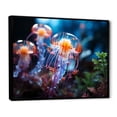 thumbnail image 2 of Designart "The Ocean s Glow Illuminated by Jellyfish V" Animals Floater Framed Canvas Art Print, 2 of 7