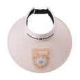 thumbnail image 2 of Sombrero con visera y ventilador, recargable por USB, para hombre y mujer, con ventilador incorporado. Caqui, 2 of 9