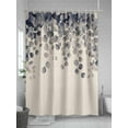 thumbnail image 5 of Fsddascl Retro Leaves Shower Curtain Set - Extra Long 72" x 96" Washable Curtain with 12 Hooks, Farmhouse Spring Botanical Eucalyptus&nbsp;Sprigs Waterproof Fabric Stall Shower Curtains for Bathroom, 5 of 6