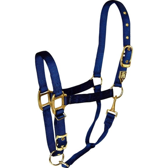 Hamilton Halter Company - Adjustable Chin Halter With Snap- Navy Average - 1DAS AVNV