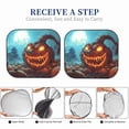 thumbnail image 6 of Windshield Sun Shade, Halloween Pumpkin Monster A Foldable Car Sun Shade Windshield for Front, 2 Pieces, 6 of 7