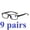 Black, variant on 9 Packs Mens Womens Rectangle Reading Glasses Blue Light Blocking Readers 1.00