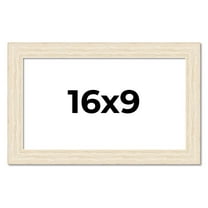 16x9 Frame White Real Wood Picture Frame Width 1.5 inches | Interior Frame Depth 0.5 inches | Barn