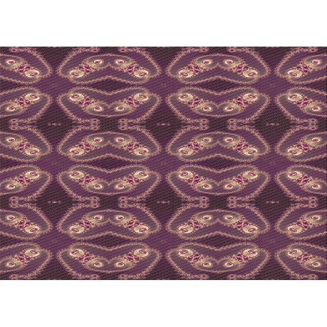 Ahgly Company Tapis Rectangulaire Lavable en Machine Intérieur Transitionnel Rouge Indien, 5 Pieds x 8 Pieds