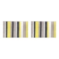 thumbnail image 4 of Monstrate Alfombrilla de baño súper absorbente a rayas con microfibra muy gruesa antideslizante TPR fondo lavable a máquina alfombrilla de amarillo 40*60cm 2piezas, 4 of 6