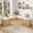2-Wood, variant on Gineuiia L-Shape Storage Bench with Cushion Backless Corner Dining Bench with Storage Kitchen Breakfast Nook Bench Storage Bench for Entryway Walnut