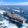 thumbnail image 5 of TBSCWYF 16-Inch RC Aircraft Carrier Boat, 2 Rechargeable Batteries, 15 MPH, 2.4GHz Remote, Water-Activated Dual Motor, 5 of 8