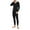 Black, variant on 2Pcs/Set Thermal Underwear for Men, Fleece Base Layer Top & Bottom Set, Insulated Long Johns for Cold Weather Hunting