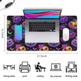 thumbnail image 5 of Long Mouse Pads for Desk,Halloween Colorful Pumpkins with Leaves Desk Mats on Top Of Desks, Desk Mouse Pad Extra Large with 3mm Non-Slip Base and Stitched Edge for Gaming,Office,Work,Home 31.5"x15.7", 5 of 6