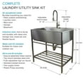 thumbnail image 4 of Transolid TRS_TFH-3622 Stainless Steel 36 Inch Drop-In Sink, 4 of 5
