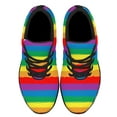 thumbnail image 2 of Rainbow Pride Shoes Mens Womens Running Sneakers Mesh Breathable Jogging Walking Shoes Black Size 7, 2 of 7