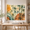thumbnail image 5 of Bamboo Botanical Tapestry with Leaves and Coordinated Floral Designs, 5 of 7