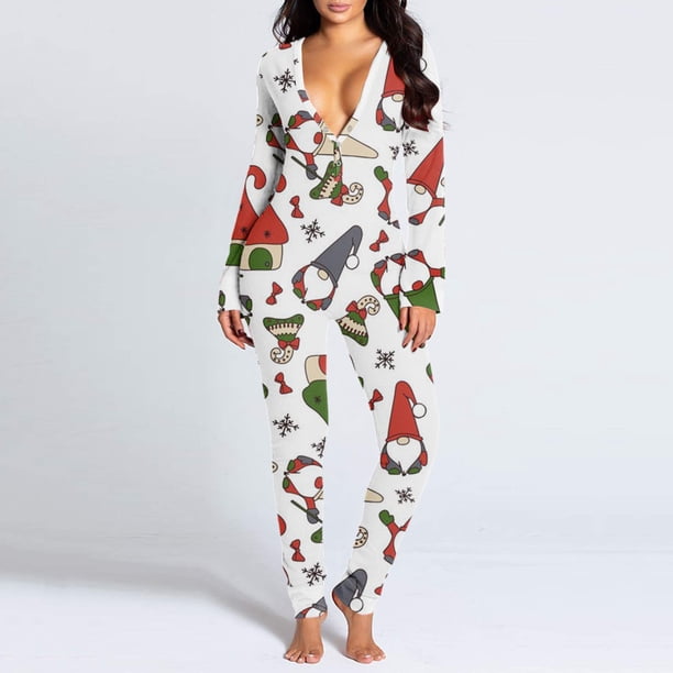 Pntutb - Mono para adultos con solapa abotonada funcional con botones y estampado de moda para mujer Pntutb Pntutb-7018