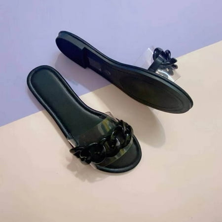 Women Sandals Flats Fashion Summer Shoes Women Slippers Wear-Resistant Beach Ladies Sandals Female Shoes A4