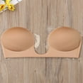 thumbnail image 2 of CNKOO AAOMASSR Ladies Strapless Adhesive Bra Deep U-Shaped Invisible Open Back Bra Suitable for Open Back Dresses, 2 of 6