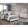 thumbnail image 2 of Origins by Alpine Denver Queen Wood Panel Bed in Light Gray, 2 of 12