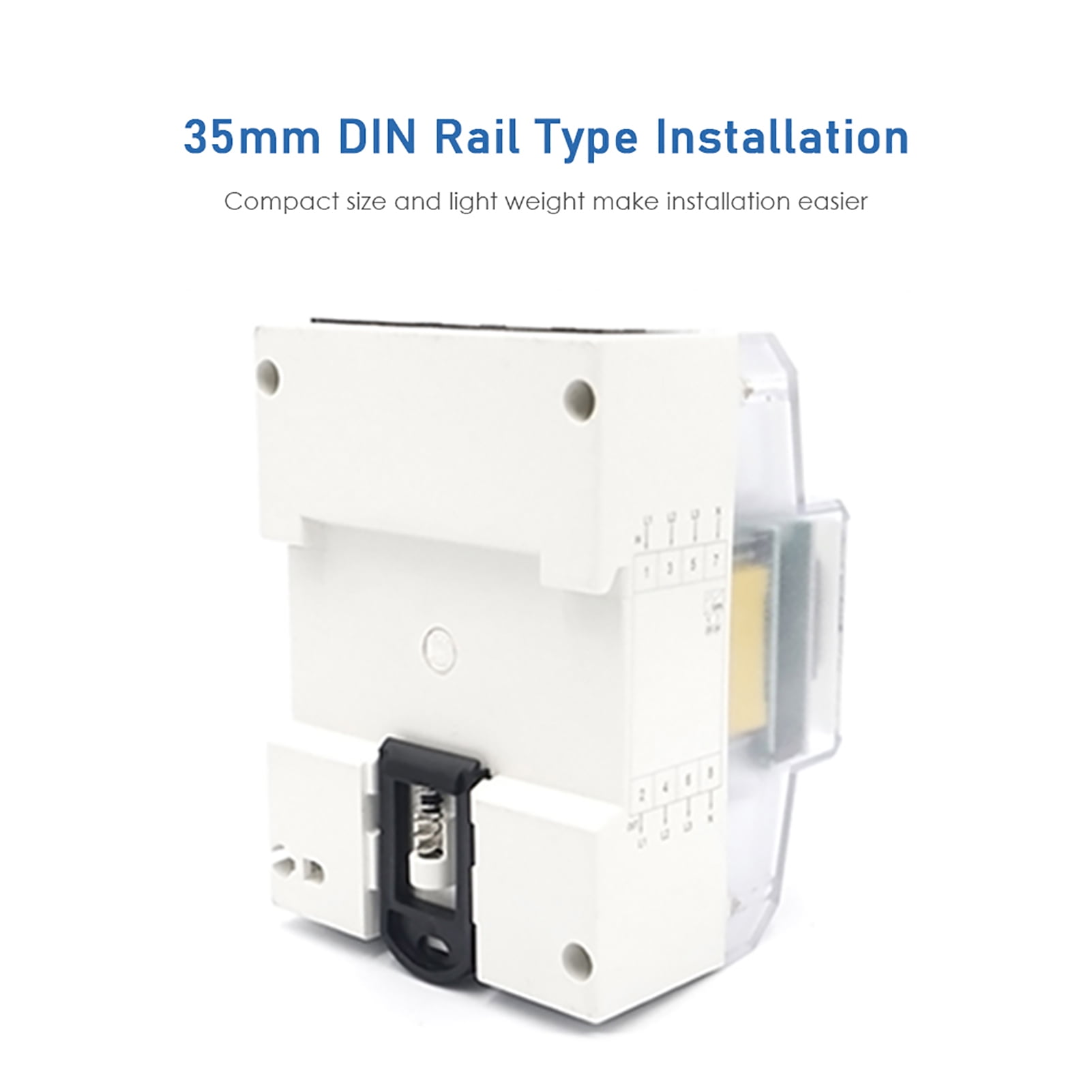 3 Phase 4 Wire Energy Meter 220/380V 5-80A Energy Consumption KWh Meter DIN Rail Installation Digital Electric Power Meter With LCD Backlight Display