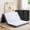 White-4 Inch, variant on 6 Inch Memory Foam Trifold Mattress, Tri-Folding Floor Bed with Washable Breathable Cover for Camping Travel, Portable Foldable Spare Mattress Guest Bed, Single Twin Size, Grey
