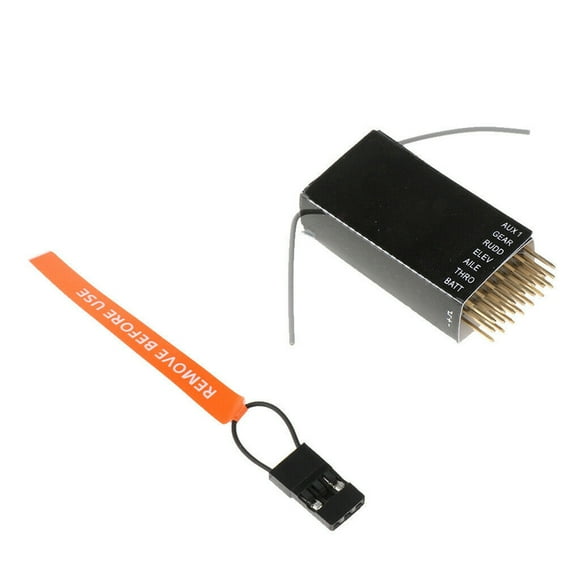 JIAHAOO New AR6100E Remote Satellite Receiver for Spektrum DSM2 Strong Anti-Interference, Easy-to-Use for 2.4GHz Helicopters