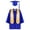 Blue, variant on MEZZALL Preschool and Kindergarten Graduation Cap Gown Stole Package 2025 Tassel Set for Kids, Certificate
