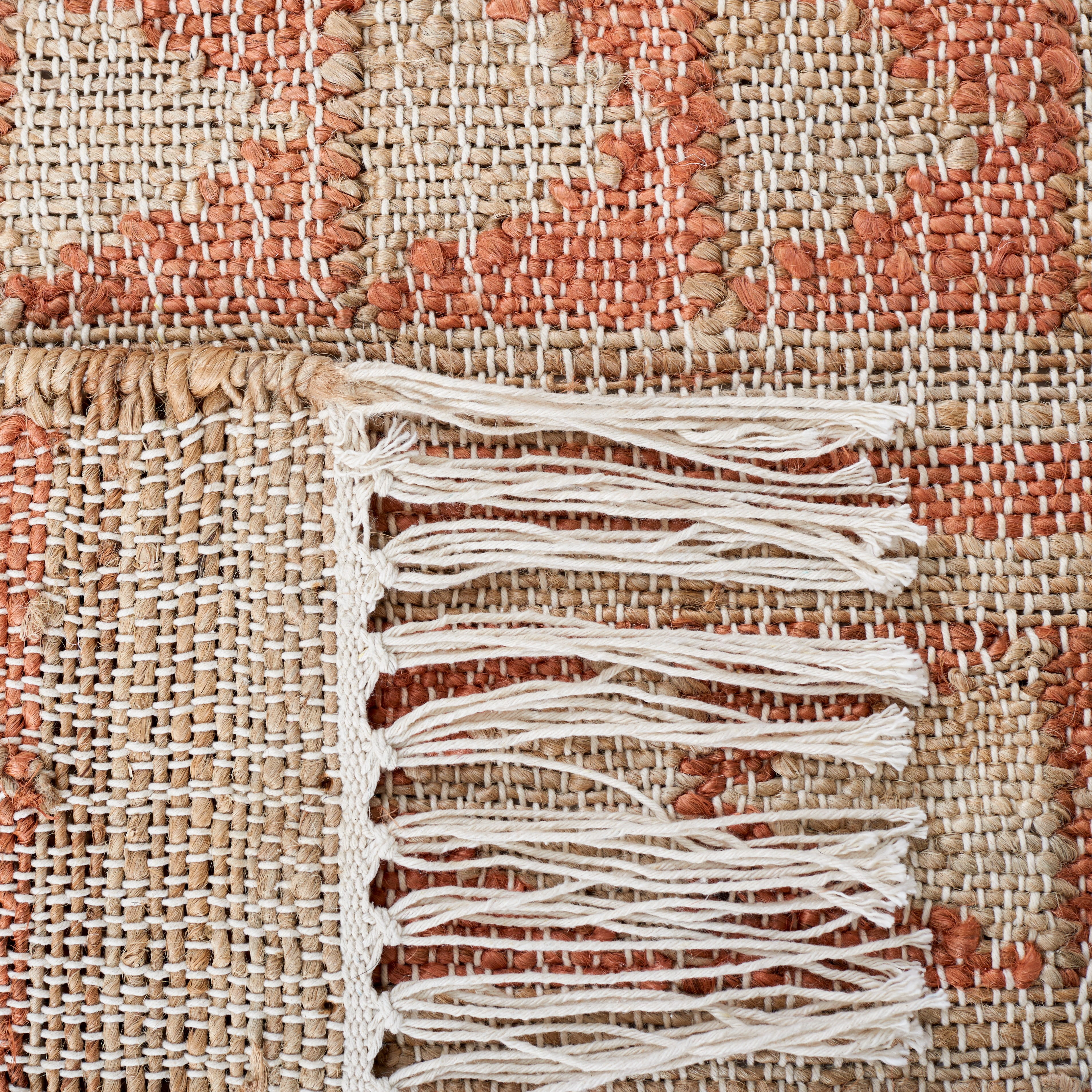 Safavieh Kilim Ian Tribal Area Rug, Natural/Rust, 9' x 12'