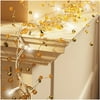 Holiday Time LED Iced Garland Lights, Gold, 6 Feet