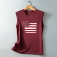 thumbnail image 5 of 4th of July Shirts Women Sleeveless Printed Crewneck Workout Tank Tops T-Shirt Casual Loose Trendy Tunic Blouses Vest, 5 of 5