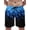 3D Blue Fire, variant on Tropical Leaf with Pink Flamingo Mens Swim Trunks Quick Dry Stretch Board Shorts with Soft Mesh Lining Funny Beach Short with Pockets 2XL-3XL