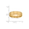 thumbnail image 3 of Solid 14k Yellow Gold Standard Comfort Fit Fancy Wedding Band - Size 11, 3 of 3