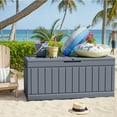 thumbnail image 4 of Homall 82 Gallon Outdoor Storage in Resin Deck Box Lockable Deck Box, Gray, 4 of 7