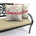 thumbnail image 3 of Jordan Manufacturing 18" x 18" Cream God Bless Outdoor Throw Pillow (2-Pack), 3 of 8
