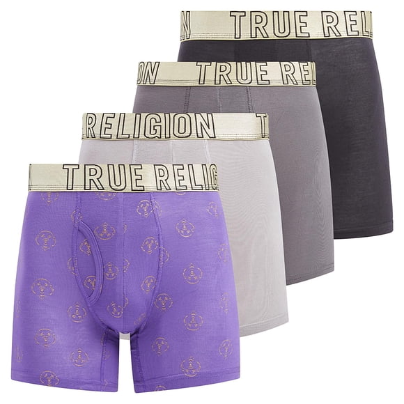 Calzoncillos Boxer True Religion Stretch para Hombre Paquete de 4
