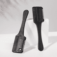 thumbnail image 1 of MesaSe Outils pour Cheveux Peigne de Coupe de Cheveux Double Usage Peigne de Coupe de Cheveux Portable Lame en Acier Inoxydable Peigne de Coupe de Cheveux, 1 of 4