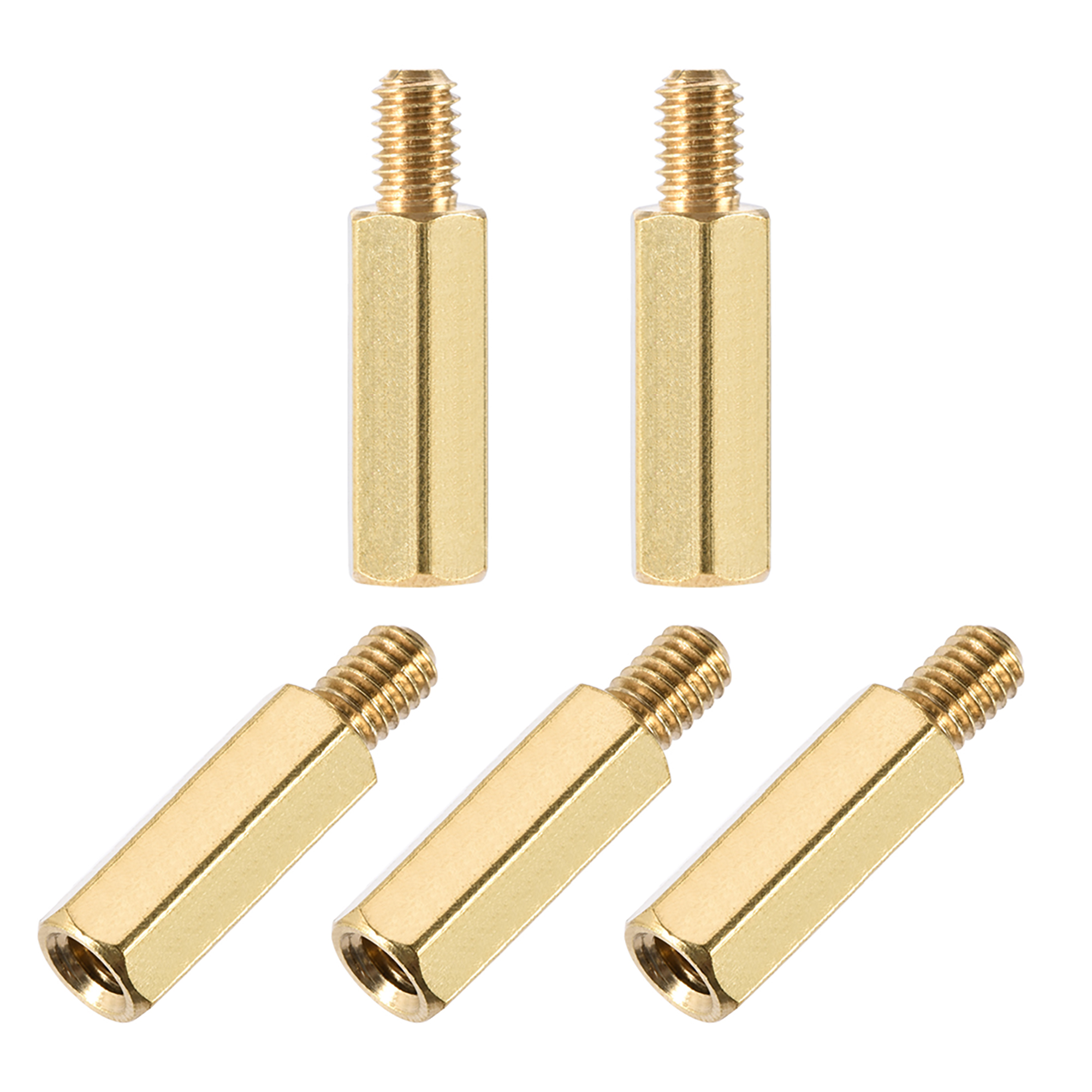 M4 x 20 mm + 6 mm Male to Female Hex Brass Spacer Standoff 5pcs
