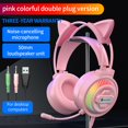thumbnail image 3 of Auricures estéreo de 3,5 mm con cable en oreja Auricures con 35 mm Rosa con oreja Sunnimix auriculares para juegos, 3 of 8