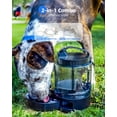 thumbnail image 3 of Botella de agua de viaje para perros Lesotc 2 en 1, 2,3 L, portátil, negra, 3 of 8