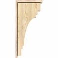 thumbnail image 3 of 8"W x 14"D x 30"H Pescadero Rough Sawn Corbel w/Backplate, Douglas Fir, 3 of 9
